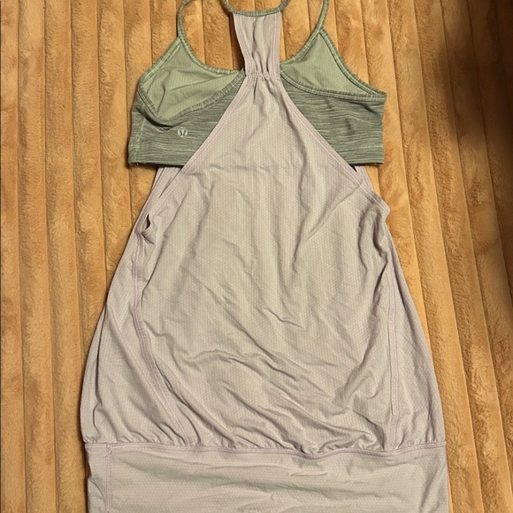 Lululemon grey and lavender workout top - Picture 2 of 3